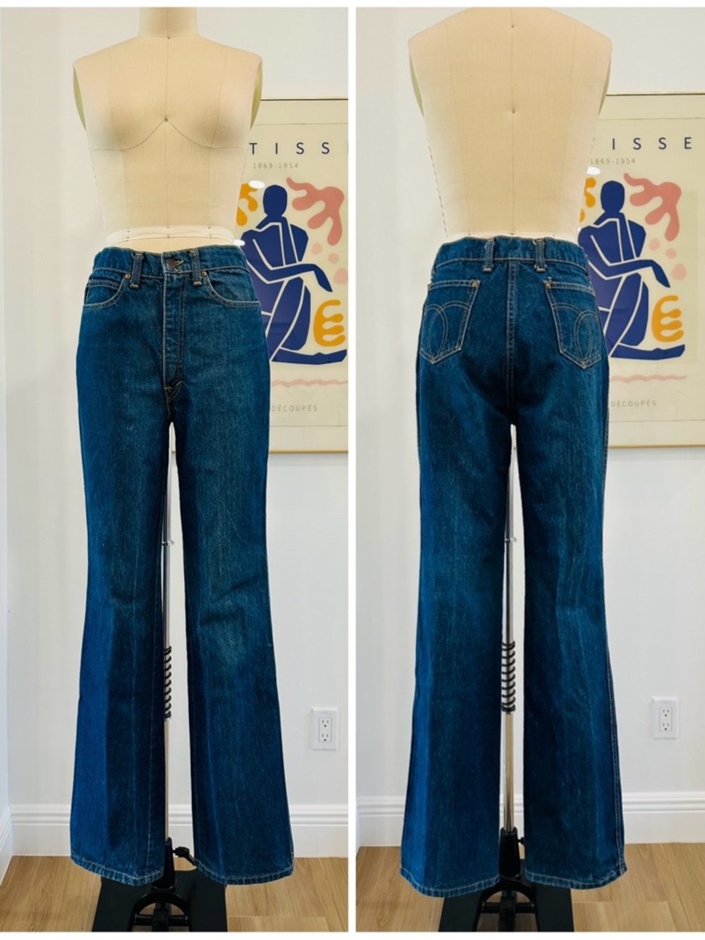 Vintage 70’s Classic High-Rise Straight Leg Jeans